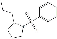 1-(Phenylsulfonyl)-2-propylpyrrolidine 구조식 이미지