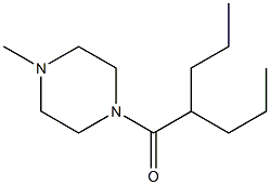 1-Methyl-4-(2-propylvaleryl)piperazine Structure