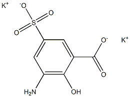 3-Amino-5-sulfosalicylic acid dipotassium salt 구조식 이미지