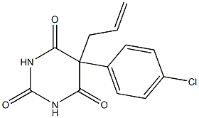 5-Allyl-5-(p-chlorophenyl)barbituric acid 구조식 이미지