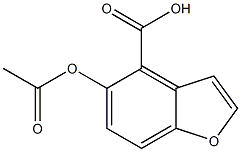 5-Acetyloxy-4-benzofurancarboxylic acid 구조식 이미지