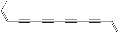 (Z)-1,11-Tridecadiene-3,5,7,9-tetrayne Structure