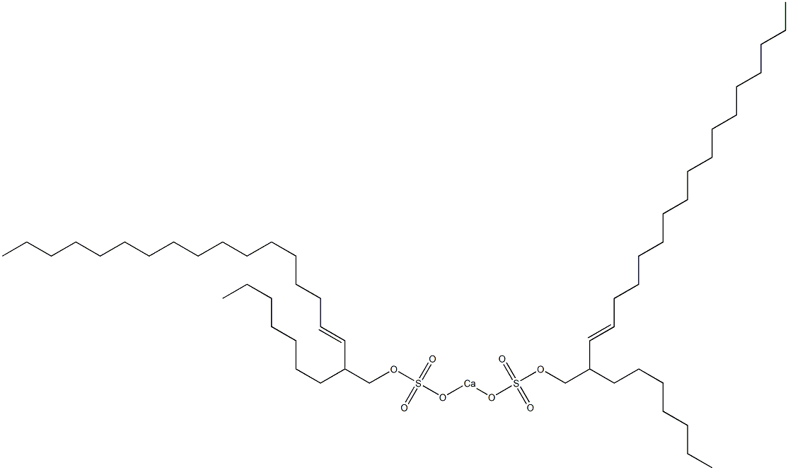 Bis(2-heptyl-3-nonadecenyloxysulfonyloxy)calcium Structure