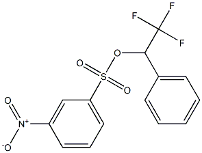 3-Nitrobenzenesulfonic acid 2,2,2-trifluoro-1-(phenyl)ethyl ester 구조식 이미지