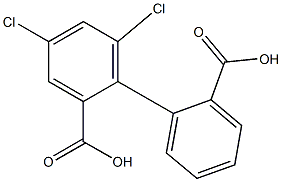 4,6-Dichloro-2,2'-biphenyldicarboxylic acid Structure
