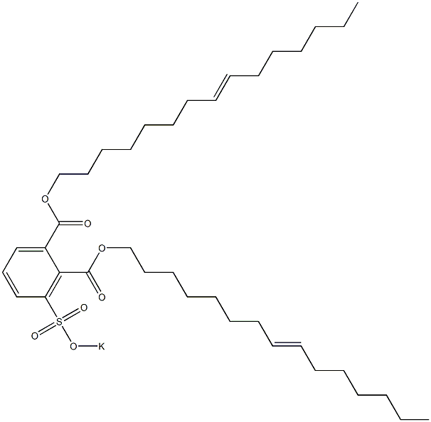 3-(Potassiosulfo)phthalic acid di(8-pentadecenyl) ester Structure