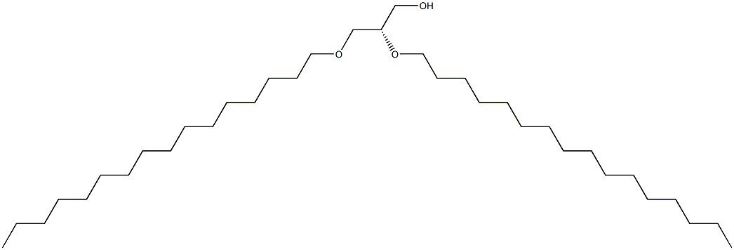 [S,(-)]-2-O,3-O-Dihexadecyl-D-glycerol Structure