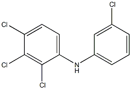 2,3,4-Trichlorophenyl 3-chlorophenylamine Structure