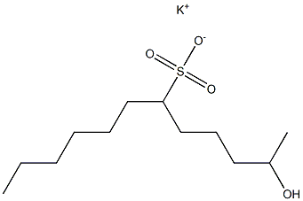 2-Hydroxydodecane-6-sulfonic acid potassium salt 구조식 이미지