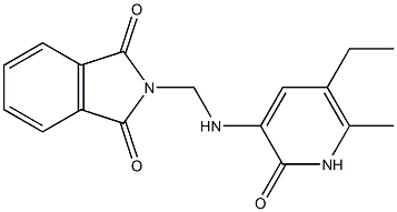 3-[(1,3-Dioxo-2H-isoindole-2-ylmethyl)amino]-5-ethyl-6-methylpyridine-2(1H)-one 구조식 이미지