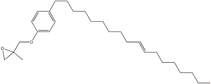 4-(10-Octadecenyl)phenyl 2-methylglycidyl ether 구조식 이미지