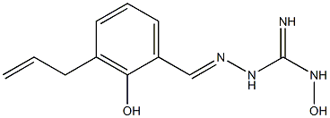 1-[[3-Allyl-2-hydroxybenzylidene]amino]-3-hydroxyguanidine Structure