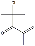 2,4-Dimethyl-4-chloro-1-penten-3-one 구조식 이미지