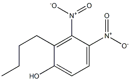 2-Butyl-3,4-dinitrophenol Structure
