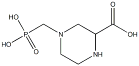 [3-Carboxy-1-piperazinyl]methylphosphonic acid Structure