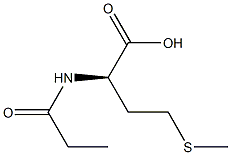 (R)-4-(Methylthio)-2-(propionylamino)butyric acid 구조식 이미지