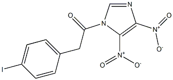 4,5-Dinitro-1-[2-(4-iodophenyl)-1-oxoethyl]-1H-imidazole Structure