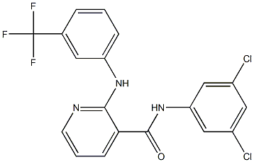 2-[(3-Trifluoromethylphenyl)amino]-N-(3,5-dichlorophenyl)-3-pyridinecarboxamide Structure