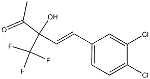 (E)-5-(3,4-Dichlorophenyl)-3-hydroxy-3-trifluoromethyl-4-penten-2-one Structure