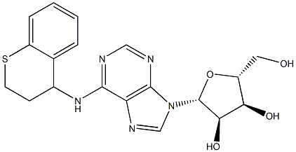 N-[(3,4-Dihydro-2H-1-benzothiopyran)-4-yl]adenosine 구조식 이미지