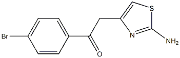 2-Amino-4-[(4-bromophenyl)carbonylmethyl]thiazole 구조식 이미지