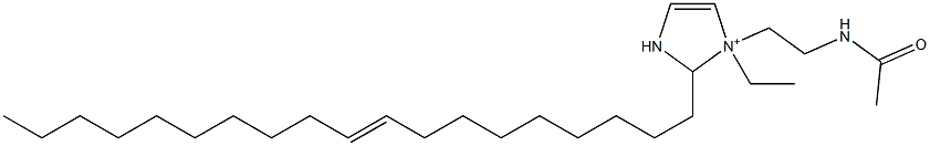 1-[2-(Acetylamino)ethyl]-1-ethyl-2-(9-nonadecenyl)-4-imidazoline-1-ium Structure