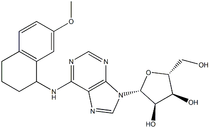 N-[[1,2,3,4-Tetrahydro-7-methoxynaphthalen]-1-yl]adenosine Structure