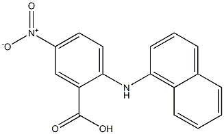 2-[(1-Naphtyl)amino]-5-nitrobenzoic acid 구조식 이미지