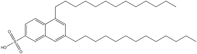 5,7-Ditridecyl-2-naphthalenesulfonic acid Structure