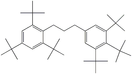 1-(2,4,6-Tri-tert-butylphenyl)-3-(3,4,5-tri-tert-butylphenyl)propane 구조식 이미지
