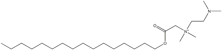 N-[2-(Dimethylamino)ethyl]-N,N-dimethyl-2-(hexadecyloxy)-2-oxo-1-ethanaminium 구조식 이미지