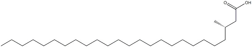 [S,(-)]-3-Methylpentacosanoic acid 구조식 이미지