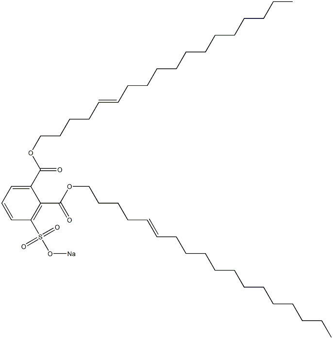 3-(Sodiosulfo)phthalic acid di(5-octadecenyl) ester 구조식 이미지