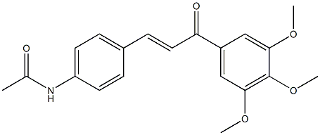 4-Acetylamino-3',4',5'-trimethoxy-trans-chalcone Structure