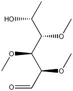 2-O,3-O,4-O-Trimethyl-D-fucose Structure