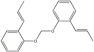 2,2'-Methylenedioxybis[(1-propenyl)benzene] 구조식 이미지