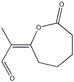 7-(1-Methyl-2-oxoethylidene)-1-oxacycloheptan-2-one Structure