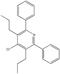 4-Chloro-2,6-diphenyl-3,5-dipropylpyridine Structure