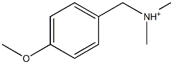 4-Methoxy-N,N-dimethylbenzenemethanaminium 구조식 이미지
