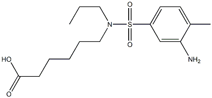 6-[3-Aminopropyl(4-methylphenylsulfonyl)amino]hexanoic acid Structure