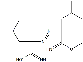 2,2'-Azobis(2,4-dimethylpentanimidic acid methyl) ester Structure