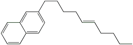 2-(5-Decenyl)naphthalene Structure