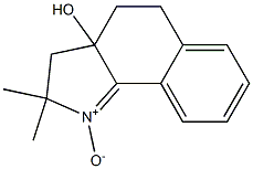 2,2-Dimethyl-3a-hydroxy-3,3a,4,5-tetrahydro-2H-benz[g]indole 1-oxide Structure