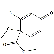 4-Oxo-1,2-dimethoxy-2,5-cyclohexadiene-1-carboxylic acid methyl ester Structure