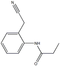 2-(Propionylamino)phenylacetonitrile 구조식 이미지