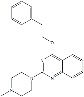 2-[4-Methyl-1-piperazinyl]-4-(2-phenylethoxy)quinazoline Structure