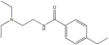 N-[2-(Diethylamino)ethyl]-4-ethylbenzamide 구조식 이미지