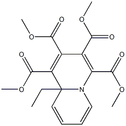 9a-Ethyl-9aH-quinolizine-1,2,3,4-tetracarboxylic acid tetramethyl ester Structure