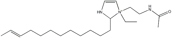 1-[2-(Acetylamino)ethyl]-2-(10-dodecenyl)-1-ethyl-4-imidazoline-1-ium Structure