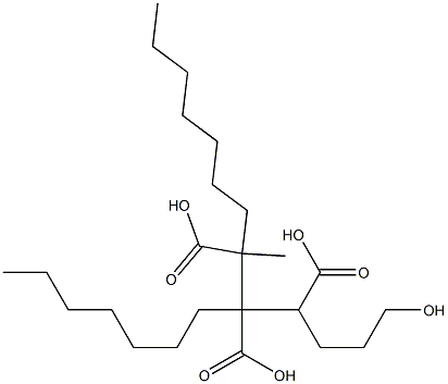 Butane-1,2,3-tricarboxylic acid 1-(3-hydroxypropyl)2,3-diheptyl ester 구조식 이미지